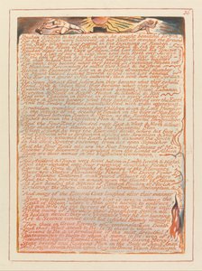 エルサレム、プレート36、ルーベンは彼の場所に戻った…。 作： William Blake
