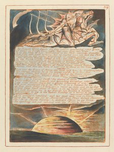 エルサレム、プレート39、SatansWatch-fiendsによる.... 作： William Blake