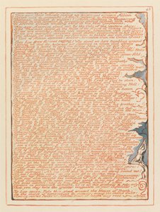 エルサレム、プレート43、彼らは彼らの車輪を見ました…。 作： William Blake