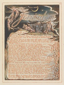 エルサレム、プレート4、エルサレム、チャップ。 1....。 作： William Blake