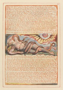 エルサレム、プレート63、エホバはドルイド僧の間に立っていました。 作： William Blake