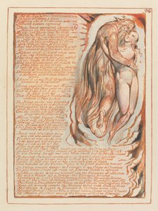 エルサレム、プレート96、太陽と月が前進するにつれて…。 作： William Blake