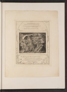 友達に叱られるヨブ 作： William Blake