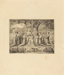 ヨブとその家族 作： William Blake