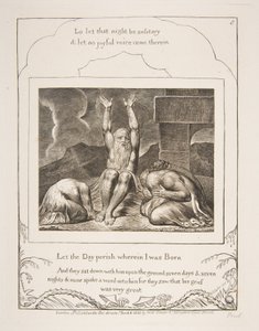 仕事の絶望、仕事の本のイラストから、1825-26。 作： William Blake