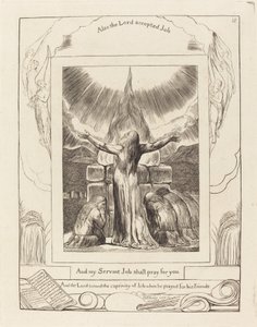 ヨブの犠牲 作： William Blake