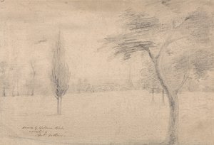 尖塔のある風景 作： William Blake