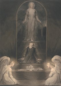 墓所のマグダラのマリア 作： William Blake