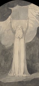 法を受け入れるモーセ 作： William Blake