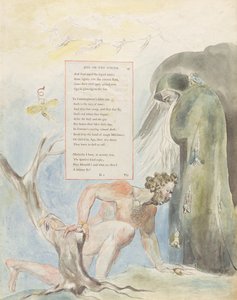 「春のオード」、「トマス・グレイの詩」のデザイン5 作： William Blake