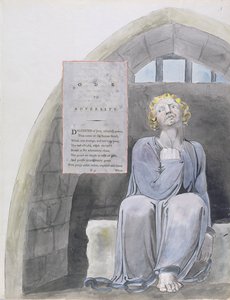逆境へのオード、「トマス・グレイの詩」のデザイン37 作： William Blake