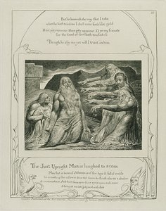 1825年の「仕事の本のイラスト」からのプレート14（彫刻） 作： William Blake