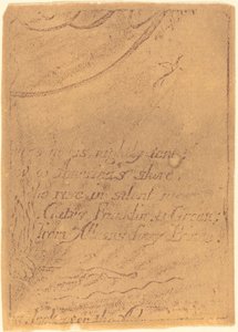 1793年の「A Prophecy（予言）」のキャンセルされたプレートの断片からの再作成。