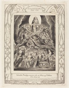 神の玉座の前のサタン 作： William Blake