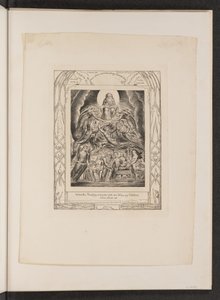 神の玉座の前のサタン 作： William Blake