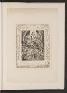 神の玉座の前のサタン 作： William Blake