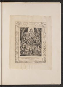 神の玉座の前のサタン 作： William Blake