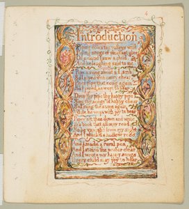 イノセンスの歌序章、1825年頃。 作： William Blake
