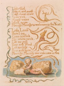 イノセンスの歌、プレート26、春（ベントレー23） 作： William Blake