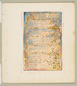 無邪気さと経験の歌。1825年頃の「ゆりかごの歌」。 作： William Blake