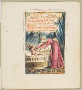 無邪気さと経験の歌。1825年頃、「幼い悲しみ」。 作： William Blake