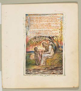 イノセンスと経験の歌: リトル・ブラック・ボーイのセカンド・プレート、ca. 1825年。 作： William Blake