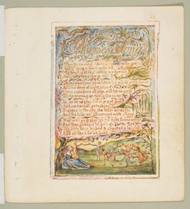 無邪気さと経験の歌看護婦の歌、1825年頃。 作： William Blake