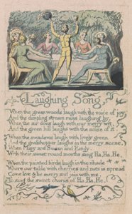 無垢と経験の歌、プレート14、笑う歌（ベントレー15） 作： William Blake