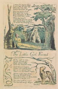 無垢と経験の歌、プレート 20、「The Little Girl Lost」（Bentley 34） 作： William Blake
