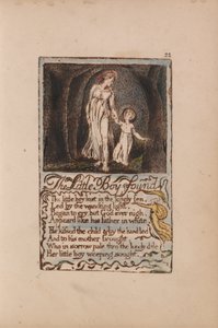 無垢と経験の歌、プレート22、リトルボーイファウンド（ベントレー14） 作： William Blake