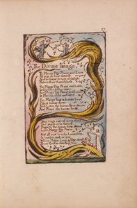 無垢と経験の歌、プレート27、神の像（ベントレー18） 作： William Blake
