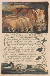 無垢と経験の歌、プレート36、The Clod＆The Pebble（Bentley 32）