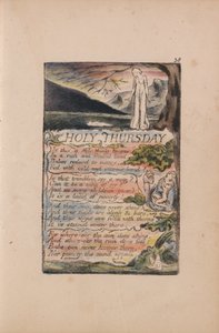 イノセンスと経験の歌、プレート38、聖木曜日（ベントレー33） 作： William Blake