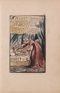 イノセンスと経験の歌、プレート39、インファント・ソロウ（ベントレー48） 作： William Blake