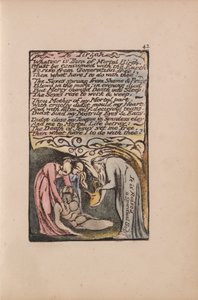 無垢と経験の歌、プレート42、ティルザへ（ベントレー52） 作： William Blake