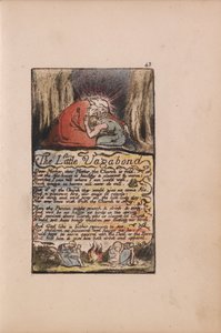 無垢と経験の歌、プレート43、リトルヴァガボンド、（ベントレー45） 作： William Blake