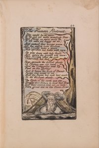 無垢と経験の歌、プレート44、ヒューマンアブストラクト（ベントレー47） 作： William Blake