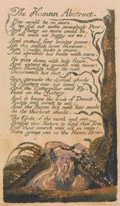 無垢と経験の歌、プレート46、「人間の抽象」（Bentley 47） 作： William Blake