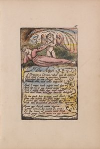 イノセンスとエクスペリエンスの歌、プレート47、エンジェル（ベントレー41） 作： William Blake