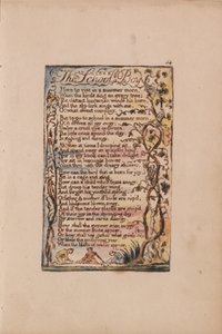 無垢と経験の歌、プレート54、スクールボーイ（ベントレー53） 作： William Blake