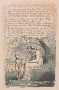 無垢と経験の歌、プレート6、リトルブラックボーイ（ベントレー10） 作： William Blake