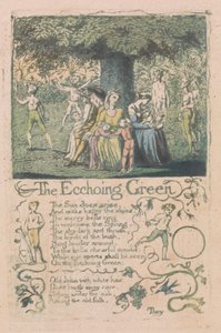 無垢と経験の歌、プレート8、「エコーインググリーン」（ベントレー6） 作： William Blake
