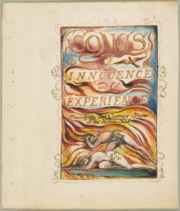 無邪気さと経験の歌、人間の魂の2つの相反する状態を示す...1825年頃 作： William Blake