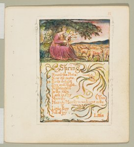 無邪気さと経験の歌。1825年頃の春。 作： William Blake