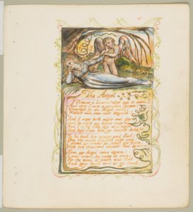 無邪気さと経験の歌。天使』1825年頃 作： William Blake