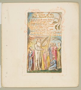 無邪気さと経験の歌。古代の吟遊詩人の声」1825年頃 作： William Blake