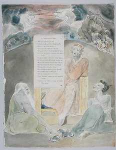 吟遊詩人、「トマス・グレイの詩」のデザイン61 作： William Blake
