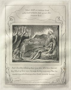 職業書：第7、そして彼らが遠くに目を上げて彼を知らなかったとき...、1825年。 作： William Blake