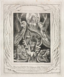 職業書：Pl。 16、あなたは1825年の邪悪な者の裁きを成就しました。 作： William Blake