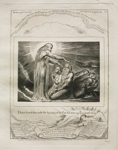 職業書：Pl。 17、私は耳の公聴会であなたを聞いたが、今私の目...、1825。 作： William Blake